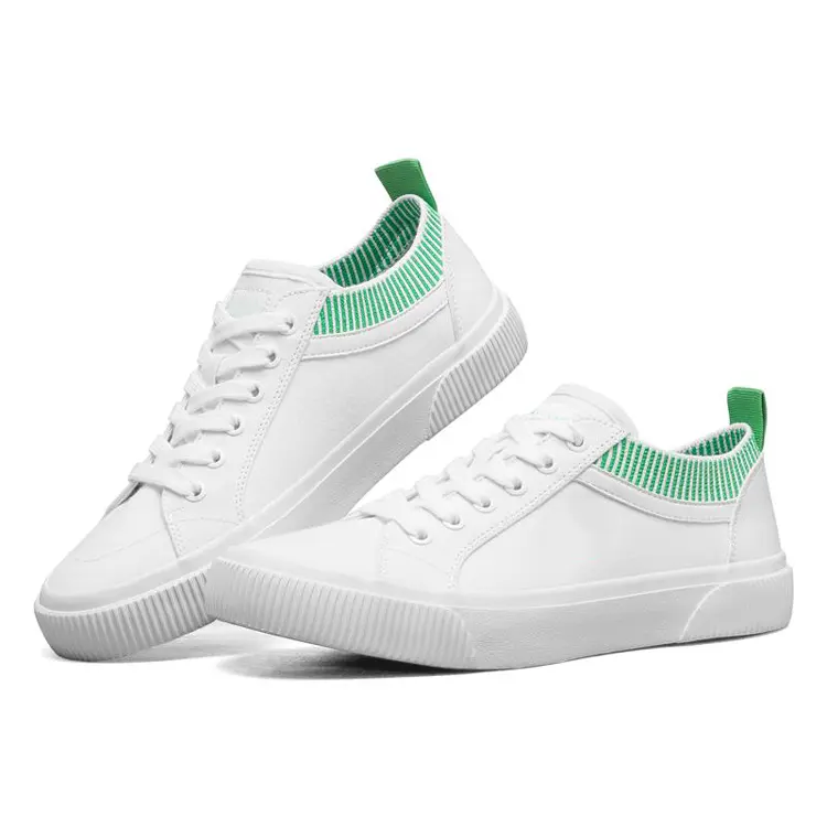 China OEM ODM Service Young Fashion Unisex Flat White Men Casual Women's New Canvas Board Shoes Featured Image